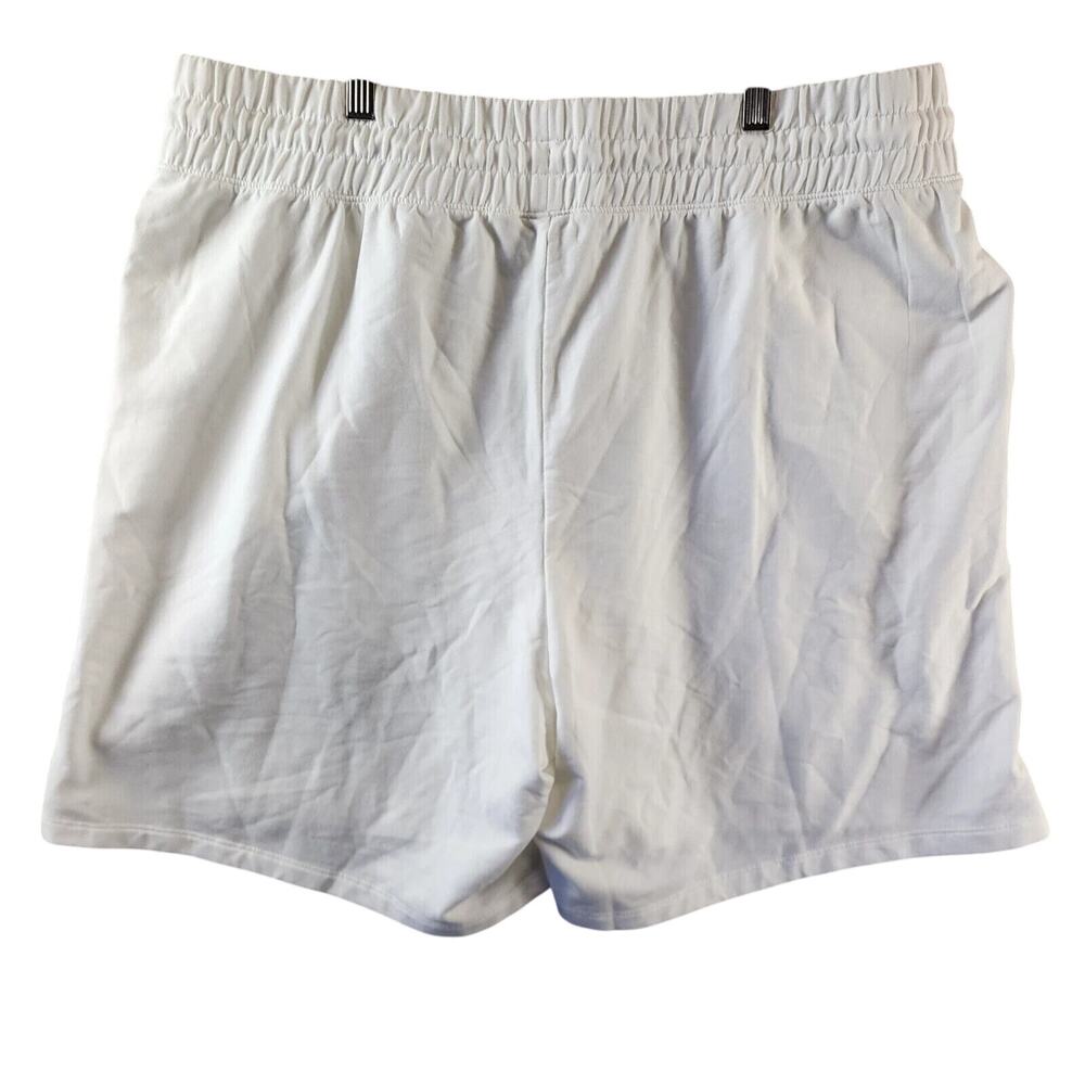 ID Ideology Plus Size Comfort Flow High Rise Shorts Womens 2X Bright White New - Picture 3 of 4